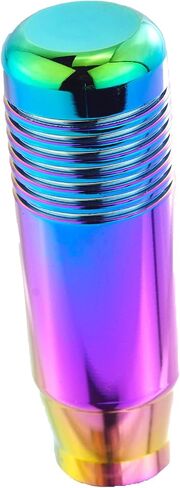 Abfer 3" Aluminum Alloy Short Shifter Knob, Metal Gear Lever Stick Shift Knob Car Shifting Head with Adapter Fit Most Manual Automatic Motor Vehicles, Multicolor in Kuwait