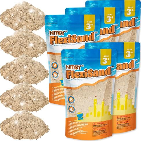 NiToy FlexiSand 11lbs Toy Sand Self-Sticking Non-Toxic Moldable, Hot Pink in Saudi Arabia