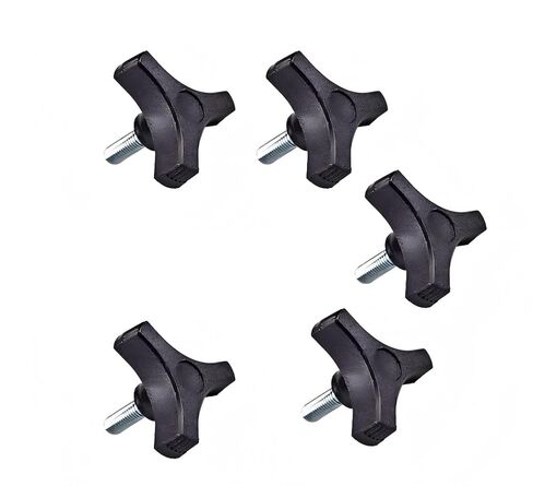 5/16"-18 External Thread Wing Nut Knob, 2-inch Diameter, with 2-inch Long Threaded Post, Suitable for Lawn Mowers, Woodworking Clamps, Pliers, Umbrella Holders, etc. (5-Pack) in Kuwait