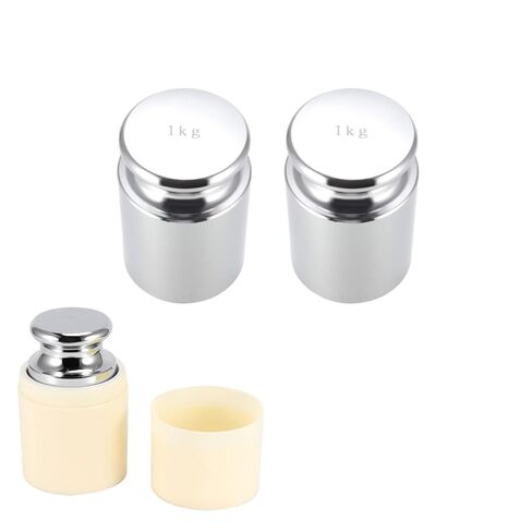 3 Packs 1 Kg Calibration with Storage Case Weight 1000g Calibration Weights, Stainless Steel Scale Calibration Weight for Digital Scale, Balance Scale, Chrome Finish Scale in Kuwait