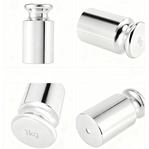 3 Packs 1 Kg Calibration with Storage Case Weight 1000g Calibration Weights, Stainless Steel Scale Calibration Weight for Digital Scale, Balance Scale, Chrome Finish Scale in Kuwait
