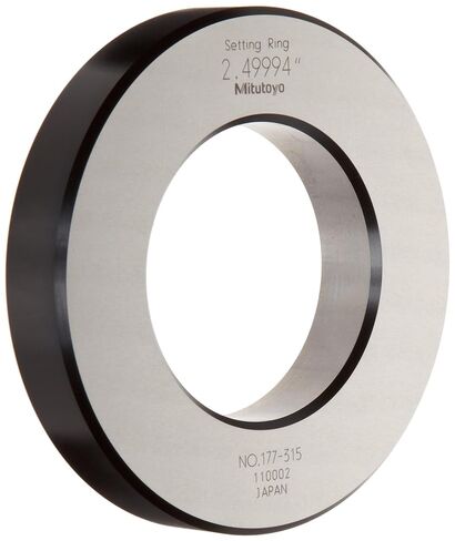 Mitutoyo 177-315 Setting Ring, 2.5" Size, 0.79" Width, 4.41" Outside Diameter, +/-0.00006" Accuracy in Kuwait