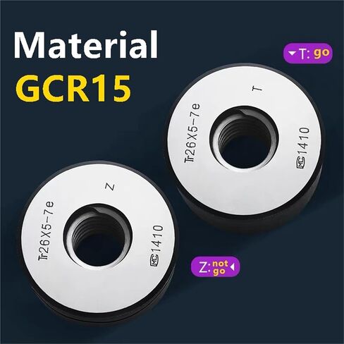 1 قطعة 7e Tr نوع شبه منحرف حلقة قياس أداة قياس Tr8-Tr30 الذهاب و NOGO (Tr26X4) in Kuwait