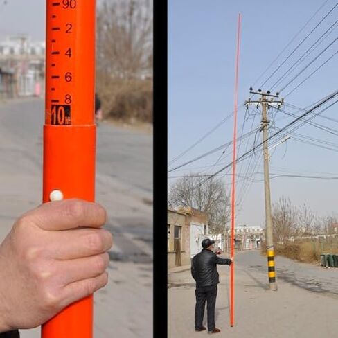 Insulated Telescopic Measuring Pole, Telescopic Measuring Rod for Site Surveying, Lightweight Height Measurement Tool,（Size_Name,18 m/59.1 ft） in Kuwait