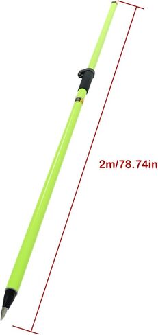 kimllier 2M Rover Rod 6.5FT Pole Measuring Prism Pole Fit for Land Measuring in Saudi Arabia