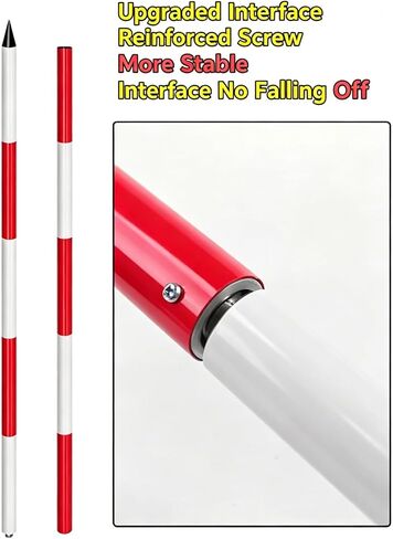 Aluminum Alloy Prism Pole - 2m Universal Surveying Grade Rod for Total Station, Land & Road Work, Durable & Lightweight Equipment for Accurate Measurements in Kuwait