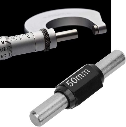 Oumefar Stainless Steel Calibration Block Rod Bar Professional Standard Caliper Outside Micrometer Calibration Rod for Calibrating Micrometers (50MM) in Saudi Arabia