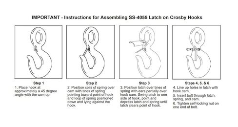Crosby Ss4055 20Tc-30Ta Hook Latch (1090161) in Kuwait