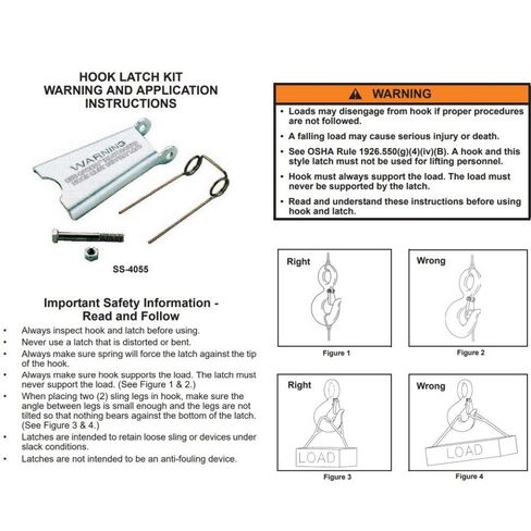 Crosby Ss4055 20Tc-30Ta Hook Latch (1090161) in Kuwait
