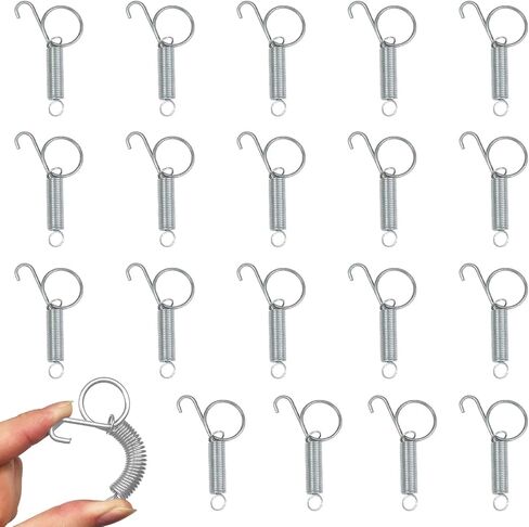 Cage Door Spring Hooks,20Pcs Spring Hooks for Rabbit Cage,Cages Latch Hook for Fixing Rabbit, Bunny, Dog, Cat, Parrot, Guinea Pig, Birds Doors in Kuwait
