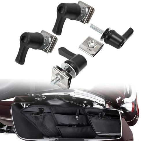 Motorcycle Saddlebag Lever Lock Bolts and Nuts Kit Compatible with CVO Touring Road Breakout Deluxe in Kuwait