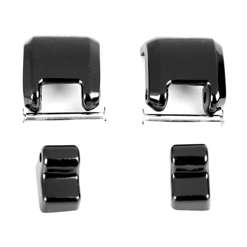 Gloss Black Hinges and Latch Kit and Tour Pack Lid Tether Compatible with Touring Road King Road 2014 Later with Tour Pak in Kuwait