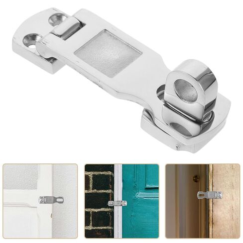 Veemoon Stainless Steel Swivel Latch for Door with Rotating Design and Easy Installation Marine and Yacht Use Boat Door Latch Sturdy Silver Hardware for Cabin in Kuwait