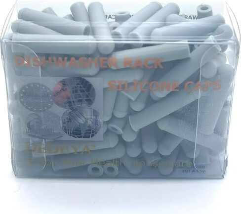 100pcs Universal Size Silicone Dishwasher Rack Caps(Grey) | Dishwasher Rack Repair Prevent Fixed Rusted Prongs Universal Size Prong Repair in Saudi Arabia