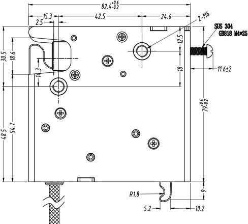 Electric Rotary Latch, Motor-Driven Reinforced High Strength Latch, Pull Force 440lbs/200kg in Saudi Arabia