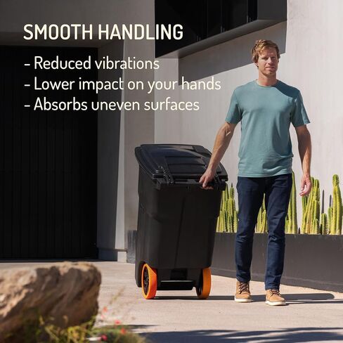 Good Neighbor Wheels – Make Trash Can Day Silent, The Original Quiet Wheel Covers, Soft & Durable, Set of 2 Wheel Covers (for One Trash Can) in Kuwait