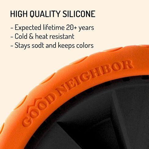 Good Neighbor Wheels – Make Trash Can Day Silent, The Original Quiet Wheel Covers, Soft & Durable, Set of 2 Wheel Covers (for One Trash Can) in Kuwait