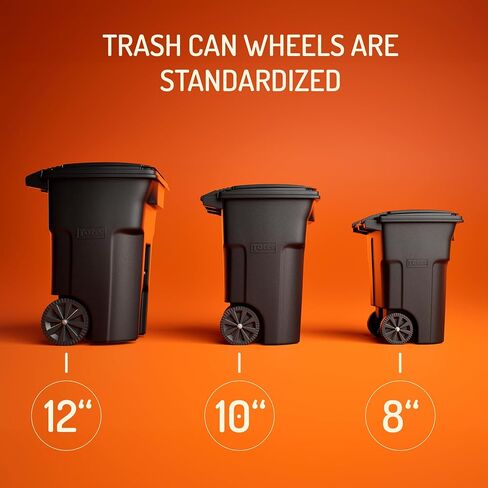 Good Neighbor Wheels – Make Trash Can Day Silent, The Original Quiet Wheel Covers, Soft & Durable, Set of 2 Wheel Covers (for One Trash Can) in Kuwait