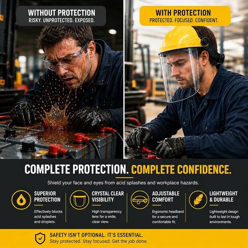 Complete Forklift Battery Protective Handling PPE Kit, Wall-Mounted PPE Station for Forklift Battery Water Handling, Propane Tasks, and Warehouse Safety Gear Storage in Kuwait