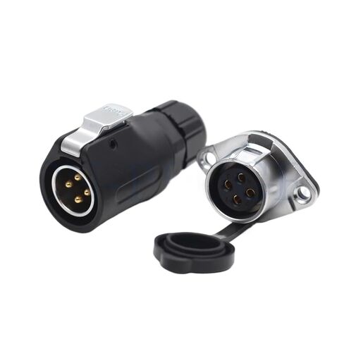 XHP20 موصل 4-Pin مقاوم للماء ذكر التوصيل IP67 الصناعية ثلاث مراحل صندوق كهربائي تصنيف الحالي 30A شفة أنثى المقبس in Kuwait