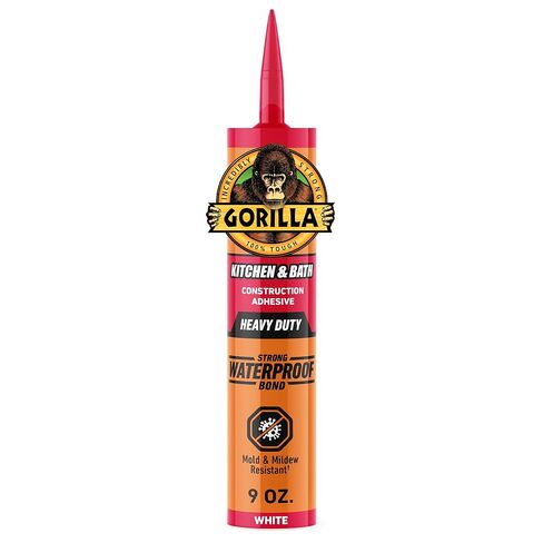 Gorilla Landscape Construction Adhesive, Heavy Duty Weatherproof Bond, Gray, 9 fl. oz. Cartridge in Saudi Arabia