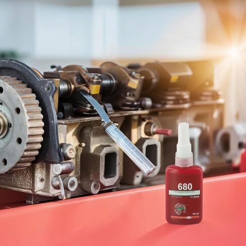 680 Green High-Strength Anaerobic Retaining Compound – 50 mL, 4000 PSI Shear Strength, Fills Gaps up to 0.015 in, for Shafts, Gears & Pulleys in Saudi Arabia