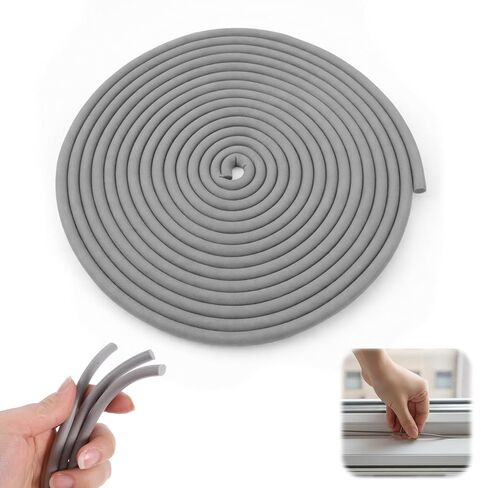 Backer Rod 1/4 Inch, Caulk Saver Foam Backing Rod for Concrete Expansion Joints, Weather Strip Seal Filler Rope, Rubber Foam Seal for Gaps and Joints Concrete Filling (1/4 Inch x 16.4 Feet) in Saudi Arabia