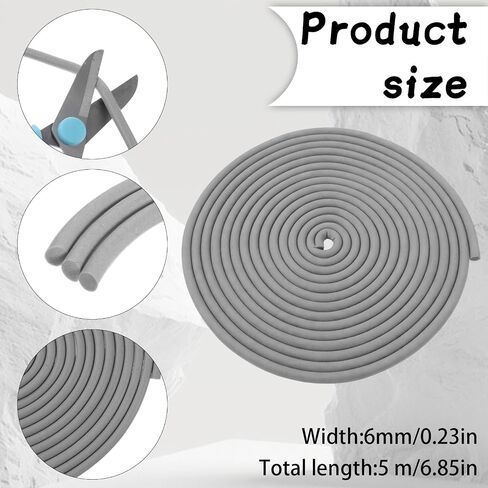 Backer Rod 1/4 Inch, Caulk Saver Foam Backing Rod for Concrete Expansion Joints, Weather Strip Seal Filler Rope, Rubber Foam Seal for Gaps and Joints Concrete Filling (1/4 Inch x 16.4 Feet) in Saudi Arabia