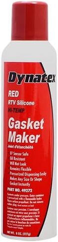 Dynatex RED HI-Temp RTV Silicone Gasket Maker - 8 OZ Automatic CAN (Pack of 12) in Saudi Arabia