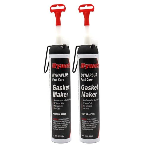 علبة Dynatex DynaPlus Fast Cure Gasket سعة 6.75 أونصة سائلة - علاج سريع، آمن للاستشعار، غير قابل للتآكل، رائحة منخفضة، تصل إلى 500 درجة فهرنهايت، صنع في الولايات المتحدة الأمريكية (عبوتان) in Kuwait