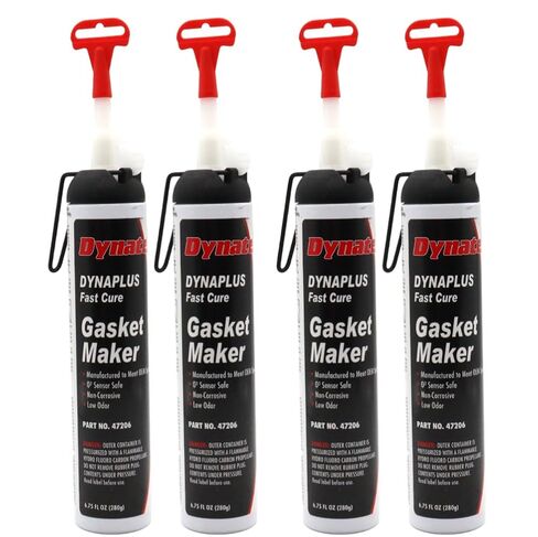 علبة Dynatex DynaPlus Fast Cure Gasket سعة 6.75 أونصة سائلة - علاج سريع، آمن للاستشعار، غير قابل للتآكل، رائحة منخفضة، تصل إلى 500 درجة فهرنهايت، صنع في الولايات المتحدة الأمريكية (عبوتان) in Kuwait