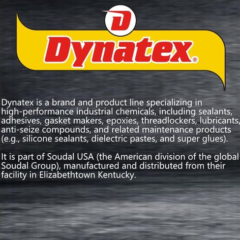 علبة Dynatex DynaPlus Fast Cure Gasket سعة 6.75 أونصة سائلة - علاج سريع، آمن للاستشعار، غير قابل للتآكل، رائحة منخفضة، تصل إلى 500 درجة فهرنهايت، صنع في الولايات المتحدة الأمريكية (عبوتان) in Kuwait
