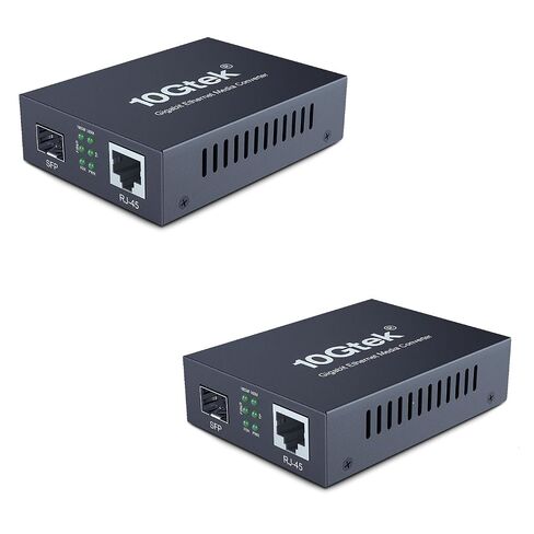 Fiber to Ethernet Media Converter, Gigabit Single Mode SFP LC Converter, 1000Base-LX to 10/100/1000M RJ45, SMF, 1310nm, up to 20km (12.4miles) in Saudi Arabia