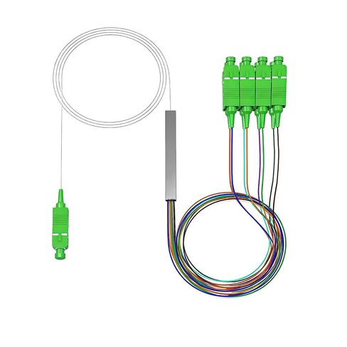 Duttek PLC Splitter SC/APC 1x2, FTTH Mini Optical Fiber Splitter Low Insertion Loss for CATV/PON Telecom Network in Saudi Arabia