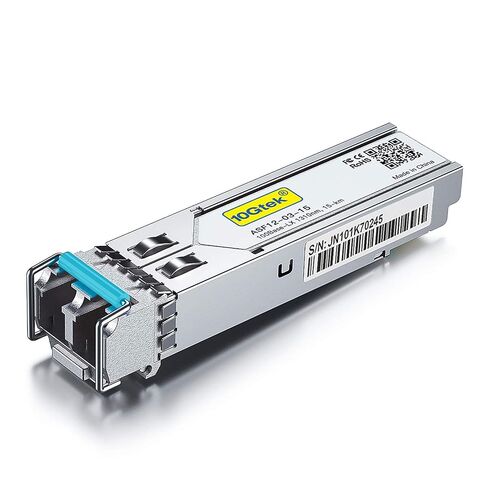10Gtek 1.25G SFP Transceiver 1000Base-LX, 1310nm SMF SingleMode Fiber Optic Module, up to 10 km, for Cisco GLC-LH-SMD, Meraki MA-SFP-1GB-LX10, Ubiquiti UniFi, Fortinet, Mikrotik, TP-Link TL-SM311LS in Kuwait