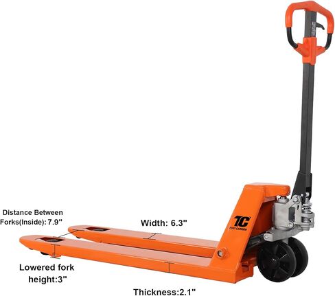 Tory Carrier Manual Pallet Truck - 5500LBS High - Capacity, 21" x 48" Forks, Industrial - Grade Heavy - Duty Solution for Efficient Warehouse & Factory Material Handling in Saudi Arabia