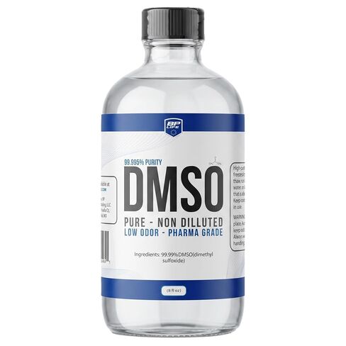 DMSO Liquid 99.9% Pure Low Odor, 8 oz Glass Bottle, Dimethyl Sulfoxide in Kuwait
