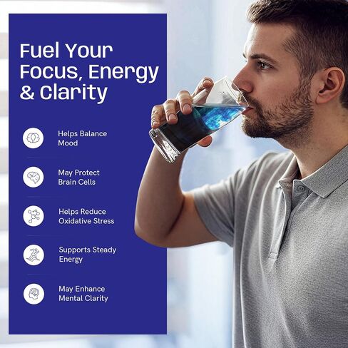 Methylene Blue Drops | Third-Party Tested | No Formaldehyde | USP Grade Methylene Blue Pharmaceutical Grade | Brain Health Dietary Supplement for Humans | 60 ml (2 oz) | Only Human in Kuwait