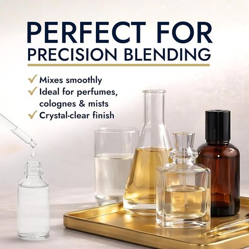 كحول العطور 16oz - قاعدة كحول عطرية لمجموعة صنع العطور - قاعدة لصنع العطور الفاخرة - 200 إيثانول مشوه (SDA 40B) - بدون ميثانول ولا رائحة تخمير - صنع في الولايات المتحدة الأمريكية in Kuwait