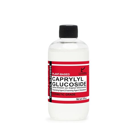Caprylyl Glucoside Surfactant (Capryl Glucoside) 8 fl oz, Cosmetic Grade Plant-Based Cleansing Agent, Sulfate-Free Foam Booster & Essential Oil Solubilizer for DIY Formulation in Kuwait