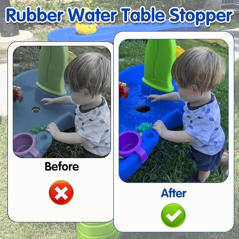 2Pcs Water Table Plug Replacement for Step 2, Silicone Water Table Stopper Accessories Leak-Proof Seal Plug Widely Used for Test Tubes and Plant Pots in Kuwait