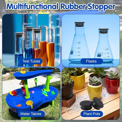 2Pcs Water Table Plug Replacement for Step 2, Silicone Water Table Stopper Accessories Leak-Proof Seal Plug Widely Used for Test Tubes and Plant Pots in Kuwait