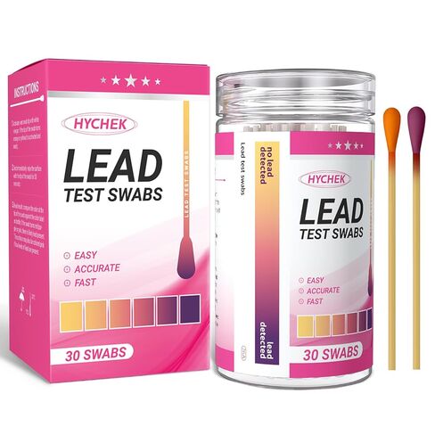 Accurate Lead Test Kit, 30 Swabs, Upgraded Formula Lead Paint Test Kit, Enhanced Detection for Dishes, Paint Cups, Ceramics, and More Surfaces | Results in 30 Seconds | in Kuwait