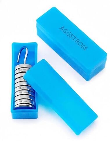 Lab Slotted Mass Set, 2 Set of Chromium-Plated Metal Slotted Weights, One Set - Total 100g - Includes 9 Weights (10g Each) & One Hanger (10g) in Kuwait
