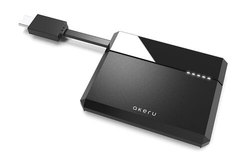 قارئ بطاقات AKERU المحمول CAC USB C DOD قارئ البطاقات الذكية العسكرية من النوع C، توافق عالمي، لجهاز Mac/Windows مع مؤشر LED، قارئ بطاقات PIV وID مدمج، إدارة الكابلات in Kuwait