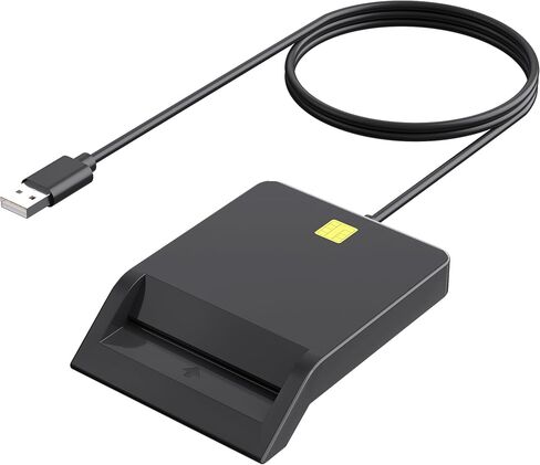 CAC Reader Military, Smart CAC Card Reader, DOD Military USB-A Common Access CAC Card Reader Compatible with Windows, Mac OS in Kuwait