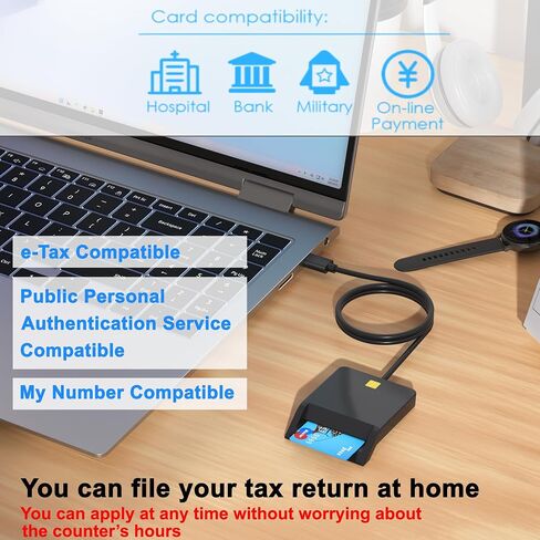CAC Reader Military, Smart CAC Card Reader, DOD Military USB-A Common Access CAC Card Reader Compatible with Windows, Mac OS in Kuwait