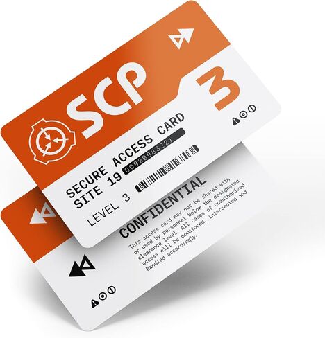 SCP Foundation Programmable NFC Secure Access Cards (Level 5, Black) in Kuwait