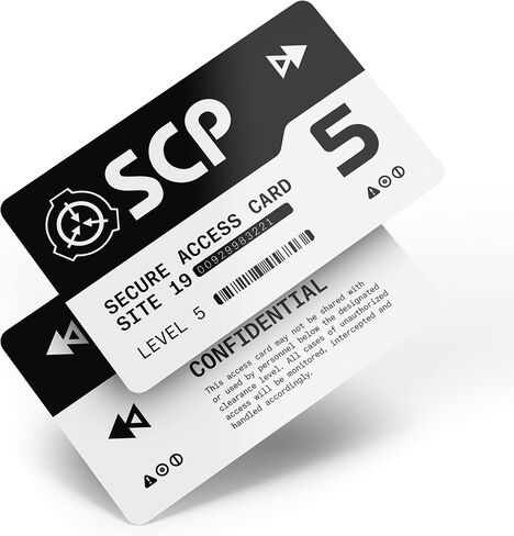 SCP Foundation Programmable NFC Secure Access Cards (Level 5, Black) in Kuwait