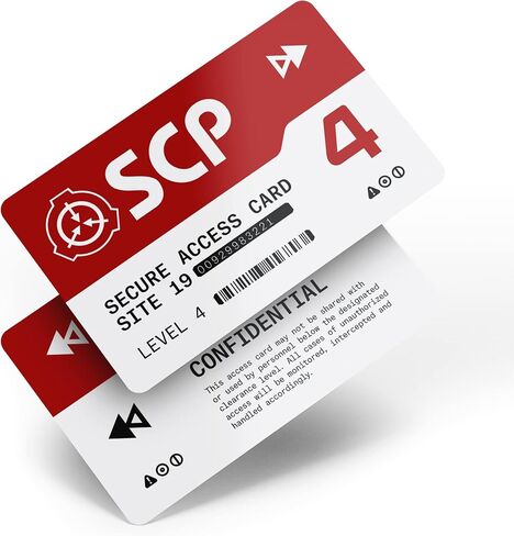 SCP Foundation Programmable NFC Secure Access Cards (Level 5, Black) in Kuwait